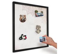 Magnetic Display Board 50x50 cm | Black Frame | Ethnic Patterns