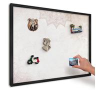 Magnetic Display Board 70x50 cm | Black Frame | Ethnic Patterns