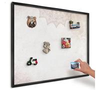 Magnetic Display Board 80x60 cm | Black Frame | Ethnic Patterns