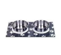 Magnetic dog bowls with tray Nobby Pet (x2)