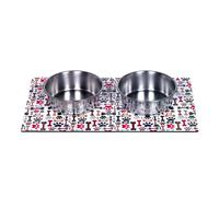 Magnetic dog bowls with tray Nobby Pet (x2)