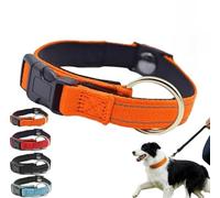 Magnetic dog collar, designed for senior dogs, double-layer fabric with breathable reflective design, suitable for pets