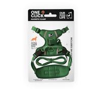 Magnetic Dog Harness & 2M Lead Set | One-Hand Easy Lock Harness for All Dogs | Reflective, Breathable, No-Pull Design with 360° Swivel Buckle | SGS Tested Strong & Safe