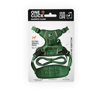 Magnetic Dog Harness & 2M Lead Set | One-Hand Easy Lock Harness for All Dogs | Reflective, Breathable, No-Pull Design with 360° Swivel Buckle | SGS Tested Strong & Safe