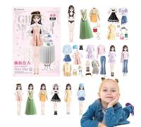 Magnetic Dolls - 6 Inch Dress Up Toy | Paper Sticker Book - Princess Magnetic Puzzle With Safe Burr Free Design Portable Fun For Girls Ages 4 5 6, Ideal For Christmas Gifțs Travel And Playtime