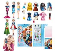 Magnetic Dolls - Dress Up Sticker | Magnetic Play Set - Early Learning Book for Kids Creative Play and an Educational Toy for Girls