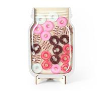 Magnetic Donut Reward Jar, Classroom Children Good Behaviour Reward Jar for Kids Personalized Class Donut Incentive Jar System for School Teacher Home Kid Students Positive Behavior Reward Chart Board