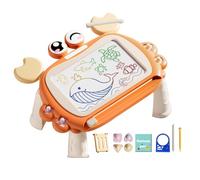 Magnetic Doodle Board, Cartoon Doodle Drawing Board Pad with 2 Pens, Educational Art, Multifunctional Early Learning Toys with 4 Stamps for Kindergarten Preschool