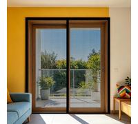 Magnetic Door 81 x 170 cm Magnetic Fly Screen for Doors with Powerful Magnets and Full Frame Hook&Loop, No Gap, Keep Bugs Out Lets Fresh Air in, Kid and Pet Friendly, Black