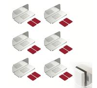 Magnetic Door Catches 6 Pack Strong Ultra Thin Cabinet Magnets Heavy Duty Self Adhesive Cupboard Catch Slim Furniture Magnet Latches Screws for Drawers Closets Wardrobes Shutters Flush Closure