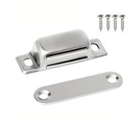 Magnetic Door Closer for Cabinet Hardware Sturdy Stainless Steel with User Friendly Design (CT50P)