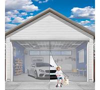 Magnetic Door Curtain 145 x 215 cm Mesh Fly Curtain Shut Automatically Easy to Install Insects Out Mosquito Mesh Curtain for Sliding Glass Door Patio Door (Grey)