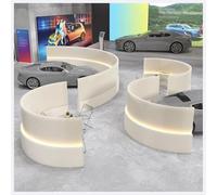 Magnetic door curtain Foldablea Paper Room Divider with LED Light & Thickened Panels - Portable Privacy Screen Partition for Home, Office, Dorm, Studio, Clothing Store & Live Streaming(9.85x0.85x6ft)