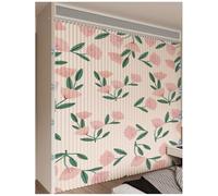 Magnetic Door Curtain for Closet, Privacy Dust-Proof Accordion Style, Pleated Folding Room Divider, Perfect for Open Closets and Shelves, 160cm Wide, 200cm High