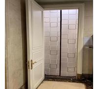 Magnetic Door Curtain,Insulated Soundproof Curtains Closer Automatic EVA Thickened Windproof Waterproof for Home Living Room Winter