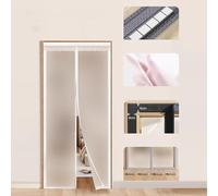 Magnetic Door Curtain - Insulated Thermal Cover for Doorways, Plastic Privacy Curtain for Kitchen - 130x220cm