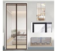 Magnetic Door Curtain, Insulated Thermal Door Cover for Energy Efficiency, Plastic Doorway Curtain, Easy to Install, 150x220cm