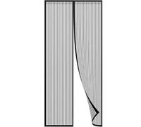 Magnetic Door Curtain Mesh Screen - Bug Fly Insect Repellent Protector - Strong Magnetic Closure, Easy DIY Install, Washable Polyester Net