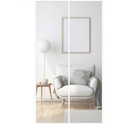 Magnetic Door Curtains 140x230cm Anti Mosquito Mesh Fly Curtain Heavy Duty Bug Mesh Curtain with Hook and Loop Powerful Magnets That Snap Shut Automatically Self Sealing White