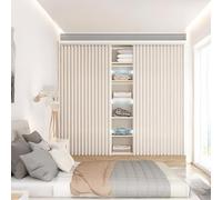 Magnetic Door Curtains for ClosetDustProof Shoe Rack Curtain2 Modern Blackout Pieces for Living Room Bedroom KitchenNo Drilling Required