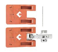 Magnetic Door Hinge Spacer - 2pcs Precision Assisted Installation Alignment Tool Hinge Hole Drilling Guide for Home Renovation Carpenters