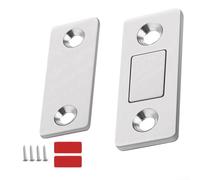 Magnetic Door Latch Catch 2pcs Set Perfect for Protecting Wardrobe and Cabinet Doors from Slamming