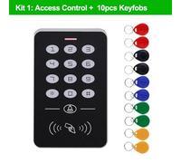 Magnetic Door Lock, Door Access Control System Kit RFID Access Control Keypad Power Supply Electric Magnetic Lock Bolt Strike Locks 10pcs Keys for Commercial, Residential etc.(RFID Keypad with Key)