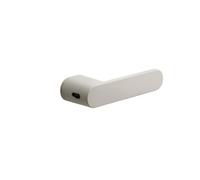 Magnetic Door Lock Indoor Simple Bedroom Wooden White Silent Gray with Key