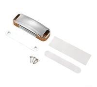 Magnetic Door Lock Latch For Cabinet And Wardrobe Doors With Zinc Alloy Material And Rounded Edge Design Suitable For Sliding Doors Bathroom And Office Use(Silver)