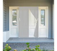 Magnetic Door Screen 148 x 116 cm Keep Bugs Out Lets Fresh Air in Fly Screens Doors Nets No Tools Installation, with Stay Open Buckles Ideal for Balcony ＆ Bedroom Doors, Grey