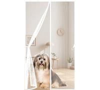 Magnetic Door Screen 157x207cm(WidthxHigh) Durable, Keeps Bugs Out, Kid and Pet Friendly Magnetic Door Curtains Fly Screen Hundreds of Sizes, Lets Fresh Air in, White