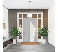 Magnetic Door Screen 164 x 216 cm Automatically Closes Keeps Bugs Fly Insect Screen Door No Tools Installation, with Stay Open Buckles for Living Room, Bedroom, Patio, Grey