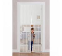 Magnetic Door Screen 169 x 292 cm Frame Hook & Loop Hundreds of Sizes Fly Insect Screen Door Keep Bugs Out & Lets Fresh Air in Easy to Install Without Drilling, White