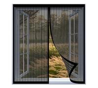 Magnetic Door Screen 60 x 105 cm Easy Installation No Drilling Or Screwing Fly Bug Mosquito Mesh for Windows Nets to Keep Bugs Out, Black