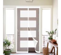 Magnetic Door Screen 86 x 200 cm Fly Nets for Doors Easy to Install Hundreds of Sizes Kid and Pet Friendly Fly Nets for Living Room, Bedroom, White