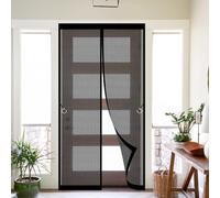 Magnetic Door Screen 87 x 200 cm Fly Nets for Doors Easy to Install Hundreds of Sizes Kid and Pet Friendly Fly Nets for Living Room, Bedroom, Black