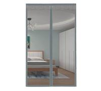 Magnetic Door Screen Curtain Automatic Closing Invisible Mesh for Kitchen Indoor Living Room for Patio Doors Balcony Bedroom(Sliver Gary,150x210cm)