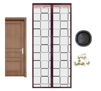 Magnetic Door Screen - EVA Mesh Sealing Panel, Quick Close Magnetic Curtain, Draft Blocking Energy Saving Protector | Balconies Garage Shop Porch entryways Sliding Panels use for Winter Insulation