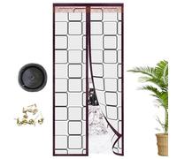 Magnetic Door Screen - Mesh Net Protector, Modern Fly Curtain | inseat Guard mosquits shiald, Breeze Flow Vent Seal Cover, Fresh Air Passage Patio Divider, Porch Balcony Draft Barrier, Durable Doorway