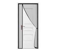 Magnetic Door Screen Mosquito Net Curtain Fly Insect Automatic Closing Invisible Mesh for Kitchen Indoor Living Room for Indoor and Outdoor use(Black Width 140cm,Height 175cm)