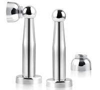 Magnetic Door Stop, 6 Inch Long Door Stop, 150mm Stainless Steel, Heavy Duty Magnetic Door Stopper Floor Wall Mount Soft-Catch Magnetic Door Holder Catch Doorstops to Keep Door Open, 2 Pack