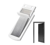Magnetic Door Stop Silent Wedge with Anti-Collision Stainless Steel | Ultra-thin magnetic stopper for the bottom of the door for household, business and floor work
