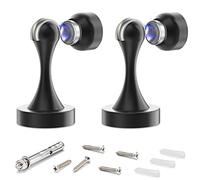 Magnetic Door Stop Stainless Steel，Door Stopper, Heavy Duty for Various Door Types, Keep Your Door Open, Wall Mount Door Holder/Catch (Black-2)