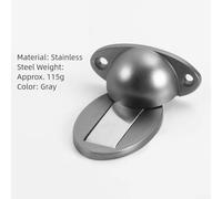Magnetic Door Stopper 2 Pack, Offering No Drill Installation Using Or Screws for Secure Doors And Prevent Sudden Closing(silver)