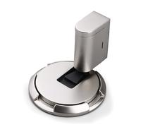 Magnetic Door Stopper, Punch-Free Mechanical Silent Floor Door Stop, Heavy Duty Adjustable Door Stop Magnetic Door Catch Holder for Home Office Bedroom Inside Door Stop-Brushed
