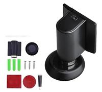 Magnetic Door Stopper, Upgrade Magnetics Doors Stoppers for Bottom, No Drill Invisible Doorstops for Inside Outside, Duty Magnetic Catch Holder to Keep Doors (Black)