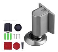 Magnetic Door Stopper, Upgrade Magnetics Doors Stoppers for Bottom, No Drill Invisible Doorstops for Inside Outside, Duty Magnetic Catch Holder to Keep Doors (Gray)
