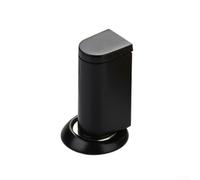 Magnetic Door Stopper, Windproof Floor-Standing Door Stop with Concealed Retractable Magnet, Heavy Duty Anti-Slam Holder for Home Office Bedroom Bathroom(matte black)