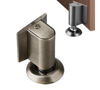 Magnetic Door Stoppers for Bottom of Door, Security Doorstopper for Inside Door, Heavy Duty Adhesive Door Stop Wedge Door Catch Holder to Keep Door Open (Bronze)