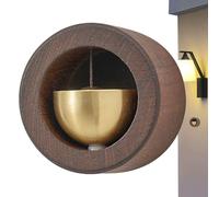 Magnetic Doorbell for Bedroom | Wooden Bell for Door Opening,No Drilling Rustic Decor Doorbell for Home Shop Studios Room Use